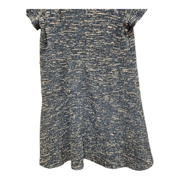 TALBOTS Tweed‎ Knit Fit and Flare Faux Leather Trim Dress - Size 16 Petite - Picture 7 of 10